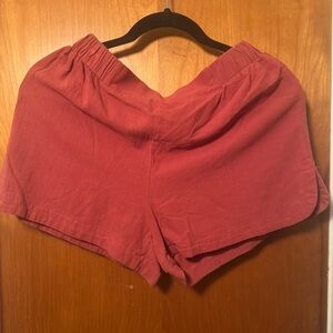 SHEIN Women's Athletic Red Shorts